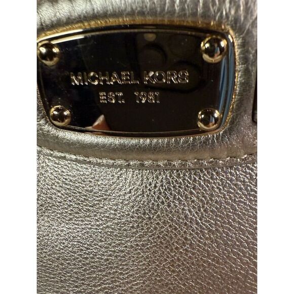 Michael Kors Hamilton Tote Bag Pale Gold Leather Women's Handbag - Picture 2 of 13